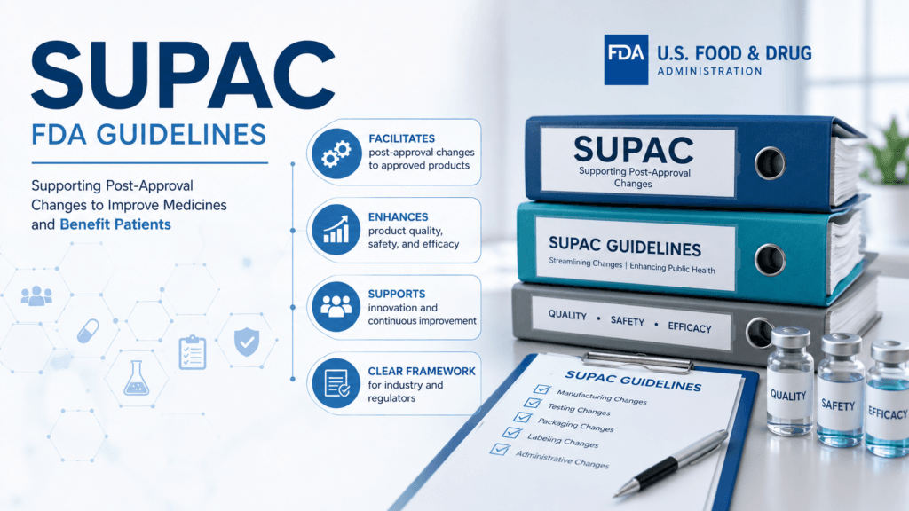 SUPAC Guidance: Complete FDA Guide to Post-Approval Changes ...